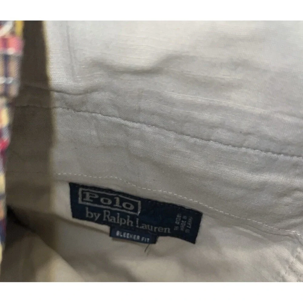 Polo Ralph Lauren Shorts Indian Madras Plaid Bleeker Chinos Men's Size 34 - Picture 7 of 8